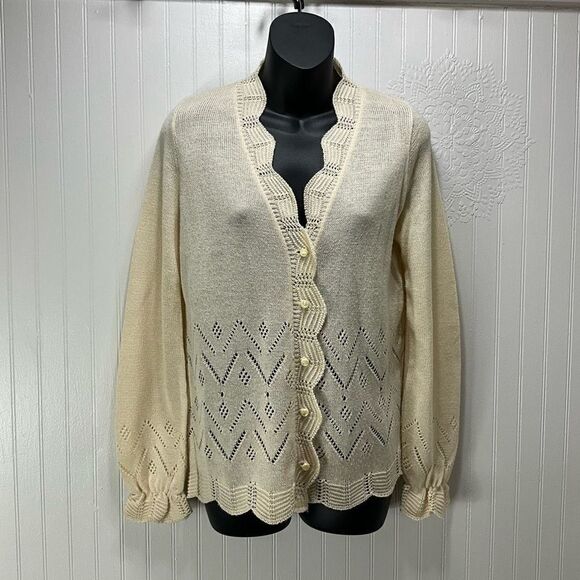 VINTAGE IT’S PURE GOULD Cardigan Sweater - Picture 1 of 7